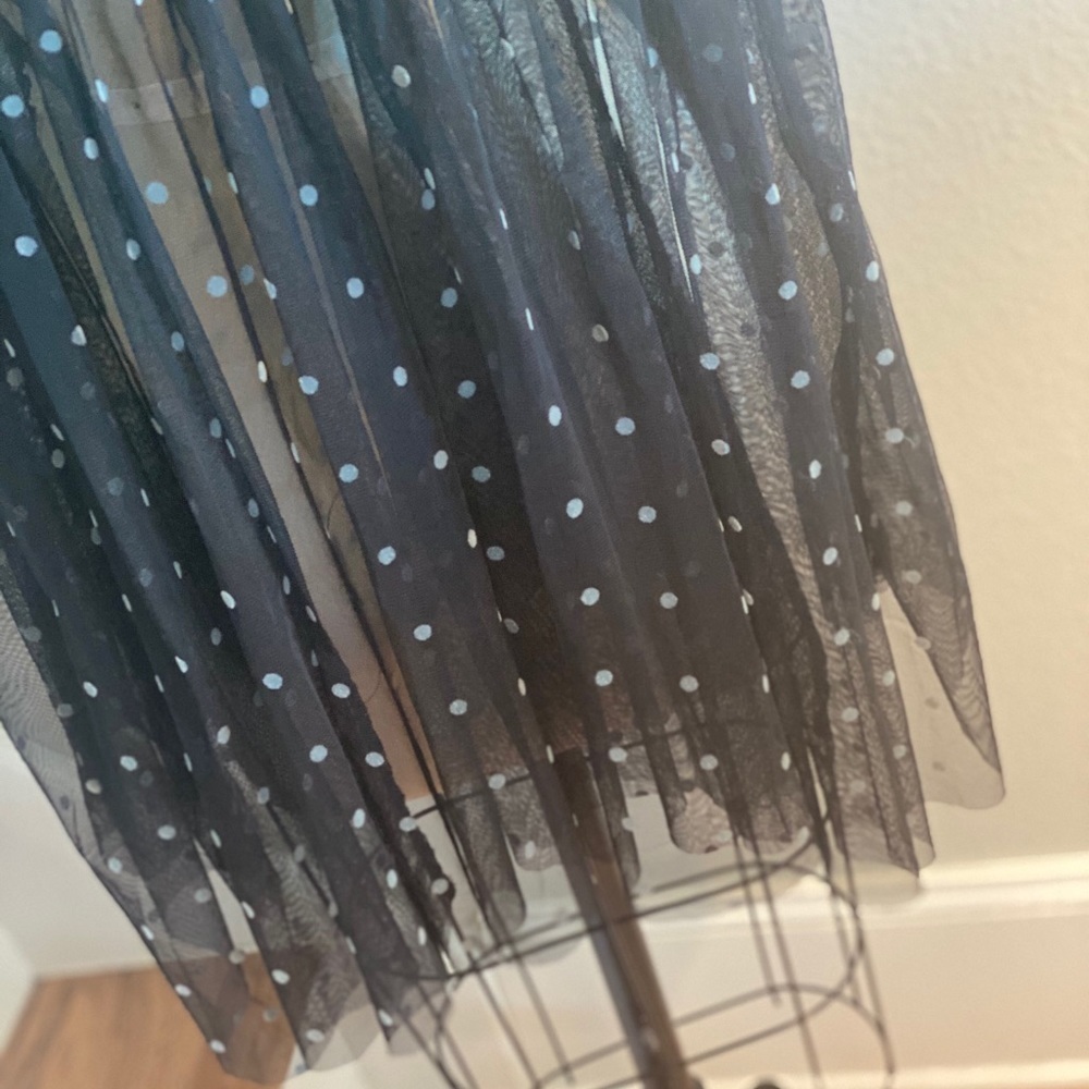 Free People Saya Mesh Dot Tunic Top Black Combo​​​​​​​​​​ - Picture 7 of 11
